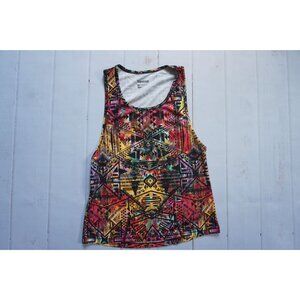 Reebok Women Multicolor Geometric Tank Top – Size M